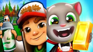 Subway Surfers vs Talking Tom Gold Run Gameplay 2021