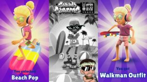 Finally Unlocking Walkman Outfit and Beach Pop Board on Subway Surfers