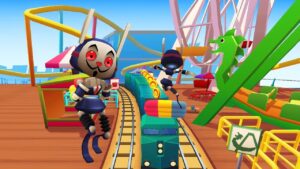 Frankette Space Surfer Và Ván Trượt Beach Pop - Subway Surfers Venice Beach Update