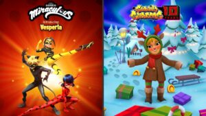 Miraculous Ladybug e Chat Noir 🐞 Play as VESPERIA Versus Subway Surfers 🎄UPDATE: NORTH POLE 2021!