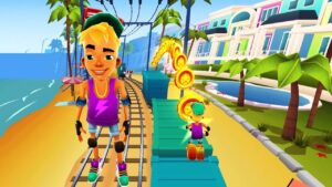 Nick Miami Surfer Và Ván Trượt Flamingo Miami Board - Subway Surfers Venice Beach Update