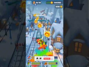 North Pole Subway Surfers Gameplay | Subway Surfers 2021 #android #gameplay #Shorts