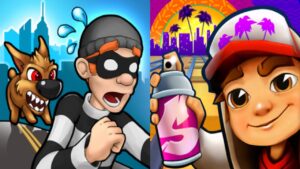 Robbery Bob vs Subway Surfers New Update Gameplay Android,ios Part 39