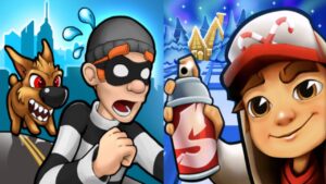 Robbery Bob vs Subway Surfers New Update Gameplay Android,ios Part 41