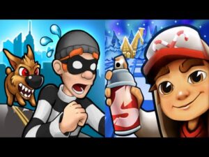 Robbery Bob vs Subway Surfers New Update Gameplay Android,ios Part 43