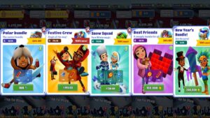 SUBWAY SURFERS ALL UPCOMING BUNDLES OF NORTH POLE 2021 BY TIME TRAVEL IN SUBWAY SURFERS NORTH POLE