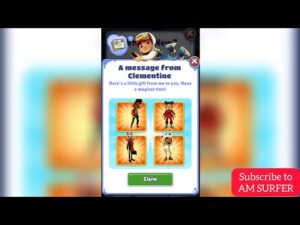 SUBWAY SURFERS GIFT FROM CLEMENTINE IN SUBWAY SURFERS WORLD TOUR NORTH POLE 2021