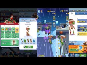 SUBWAY SURFERS GINGERBOT SUBWAY SURFERS WORLD TOUR NORTH POLE 2021 BY TIME TRAVEL GINGERBOT GAMEPLAY