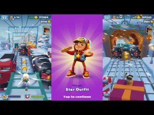 SUBWAY SURFERS NORTH POLE 2021 JAKE STAR OUTFIT SURFS THROUGH ST PETERSBURG WITH GIFT RUSH