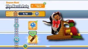 SUBWAY SURFERS SEASON HUNT REWARD CHOO CHOO BOARD