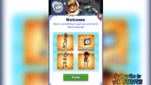 SUBWAY SURFERS WORLD TOUR VENICE BEACH 2021 WELCOME GIFT SUBWAY SURFERS VERSION 2.26.1 @AM SURFER