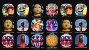 Subway Surf, Tom Gold Run, Squid Survival Challange, Squid Game, Squid Challenge Game, Squid Game 3D