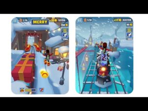 Subway Surfers Festive Fresh vs Festive Fresh with Hoodie Outfit