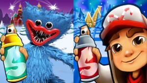 Subway Surfers North Pole Christmas 2021 Boombot vs Huggy Wuggy Gameplay HD