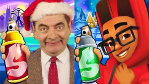 Subway Surfers North Pole Christmas 2021 Festive Fresh Hoodie Outfit vs Mr Bean Adventure Gameplay