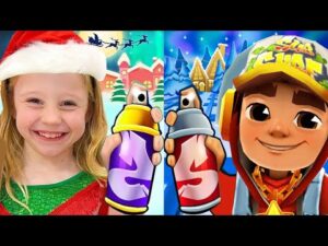 Subway Surfers North Pole Christmas 2021 Jake Star Outfit vs Like Nastya Endless Run Gameplay HD