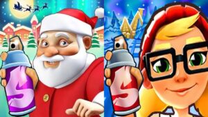 Subway Surfers North Pole Christmas 2021 Tricky vs Santa Claus Subway Runner Gameplay HD