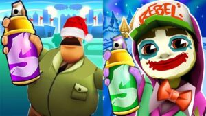 Subway Surfers North Pole Christmas 2021 Zombie Jake Serious Outfit vs Policeman Gameplay HD