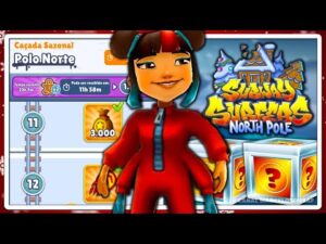 Subway Surfers Polo Norte 2021 | Caçada Sazonal até Nível 12 com a Festive Yutani