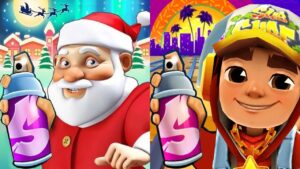 Subway Surfers Venice Beach 2021 Jake Star Outfit vs Santa Claus Run Christmas Adventure Gameplay HD