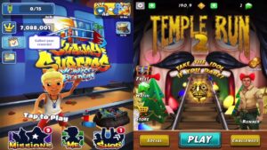 Subway Surfers: Venice Beach VS Temple Run 2 Magical Winter Toyland! Walkthrough