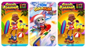 Talking Tom Gold Run Christmas Update vs Subway Surfers Venice Beach 2021