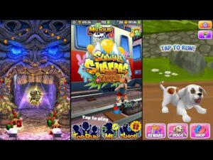 Temple Run 2 Frozen Festival Vs Subway Surfers Zurich Vs Dog Run - Pet Dog Simulator - Endless Run