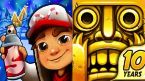 iGameMix🏛TEMPLE RUN  Vs. SUBWAY SURFERS GIFT RUSH MALIK ST PETERBURG👏HD Gameplay #1154