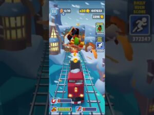 subway surfers android gameplay north pole#shorts (1)