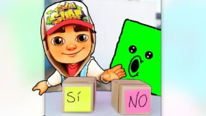 RETO "SÍ O NO" con ¡JAKE! | Subway Surfers - Cuadradito y Circulito #shorts