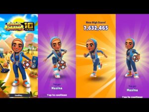 SUBWAY SURFERS HASINA SUBWAY SURFERS WORLD TOUR CAIRO 2022 TIME TRAVEL VIDEO HIGH SCORE GAMEPLAY