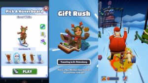 SUBWAY SURFERS NORTH POLE GIFT RUSH! CLEMENTINE