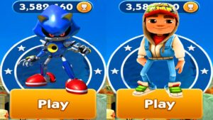Sonic Dash vs Subway Surfers All Characters Unlocked Android Gameplay