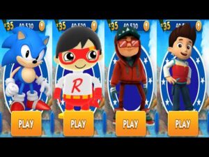 Sonic Dash vs Tag with Ryan PJ Masks Catboy vs Subway Surfers North Pole vs PAW Patrol Ryder Runner