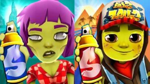 Subway Surfers Cairo 2022 Zoe vs 3D Zombie Jake Jungle Run Gameplay HD