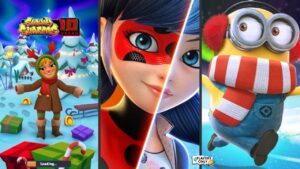 Subway Surfers 🎄 NORTH POLE 2021 VS Miraculous Ladybug e Chat Noir 🐞 VS  Minion Rush: Running game 🎄