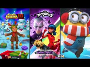 Subway Surfers 🎄 NORTH POLE! Vs Miraculous Ladybug e Chat Noir 🐞 Vs  Minion Rush: Running game 🎄