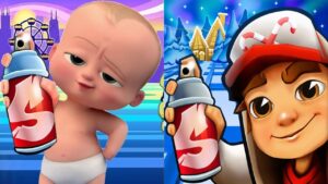 Subway Surfers North Pole 2022 Clementine vs Baby Johny Johny Yes Papa Run Gameplay HD