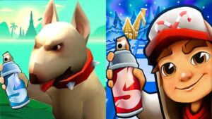Subway Surfers North Pole 2022 Fresh vs Dog Run Puppy Racing Gameplay HD