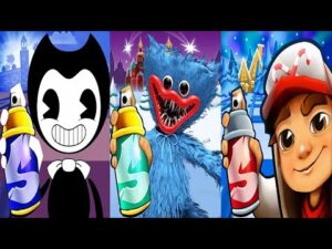 Subway Surfers North Pole 2022 Tricky vs Huggy Wuggy vs Subway Bendy Gameplay HD