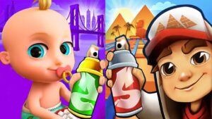 Subway Surfers North Pole 2022 vs Baby Johny Johny Yes Papa Gameplay HD
