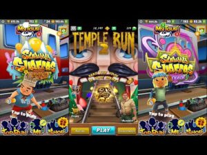Subway Surfers Zurich Vs Temple Run 2 Winter Toyland Vs Subway Surfers Bangkok - Endless Run