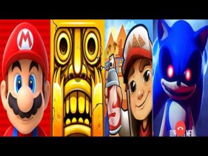 Super Mario Run vs Temple Run 2 vs Subway Surfers vs SONIC EXE Call Prank