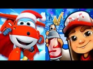 Super Wings Jett Run new update CHRISTMAS vs Subway Surfers New update CHRISTMAS 2021 GAMEPLAY