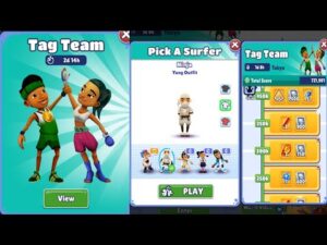 TAG TEAM WITH NINJA IN SUBWAY SURFERS WORLD TOUR CAIRO TIER 30 UNLOCKED CAMEL BOARD & HASINA