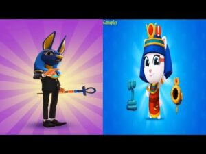 TALKING TOM SPLASH FORCE VS Subway Surfers Cairo EGYPTIAN ANGELA VS Festive Frank Anubis Outfit