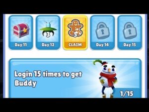 THE BUDDY CALENDAR SUBWAY SURFERS NORTH POLE 2022 TOMORROW IS THE LAST DATE OF THE BUDDY CALENDAR