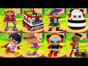 Tag with Ryan Combo Panda vs Subway Surfers World Tour - All Characters Unlocked All Boards Costumes