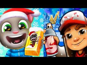 Talking Tom Gold Run new update CHRISTMAS vs Subway Surfers New update CHRISTMAS 2021 GAMEPLAY