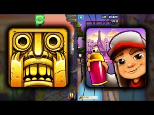 Temple Run 2 Sky Summit Vs Subway Surfers Paris - Endless Run Game Play Android iOS